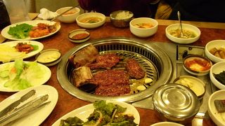 水原散策したらここで水原カルビを食べなくちゃ！