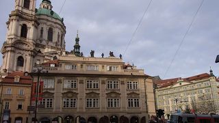 プラハ城のふもと、モルダウ川左岸に広がる街