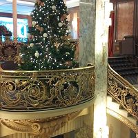 フロント前に設置されていたツリー。雰囲気あってきれい。