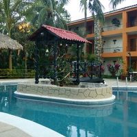 中庭にあるプール