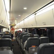 ACELAのビジネスクラス。上級のファーストクラスもある。