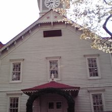 正面から見た時計台