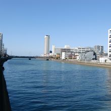 百道方面を望む