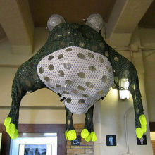 山上駅の展示。