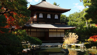 秋はススキとの組み合わせが見事。