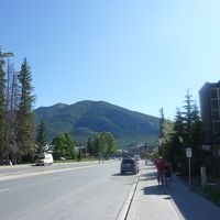 バンフのメインストリート