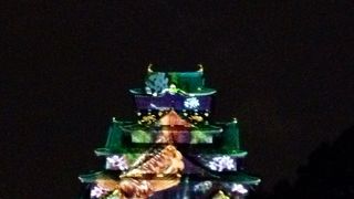 期間限定3Dマッピング大阪城