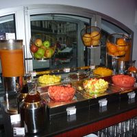 フレッシュなオレンジジュースが美味しい！