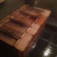 家族風呂の木蓋が実にオシャレなんです