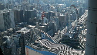 東京ドームシティの観覧車より高い無料展望台