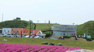 売店の二階が展望台と名乗っているようです