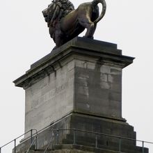 フランス軍の大砲を溶かして作られたライオンの像。　２８トン