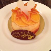 ルームサービスのケーキ