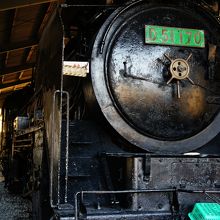矢岳駅SL展示館