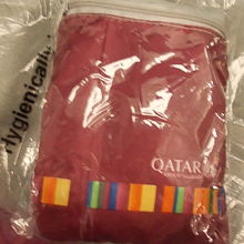 エコノミーでもポーチタイプのアメニティが用意されていました