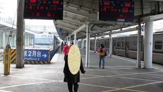 設備も良く、便利な駅。