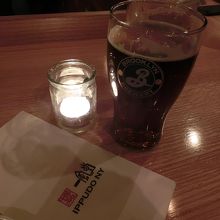 一風堂仕様　ブルックリンビールのKaedama Beer