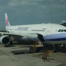 台北からバンコクに行くときの機体