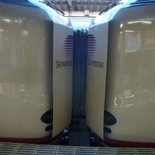 サンライズエクスプレス連結部分