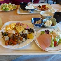 バイキング形式の朝食