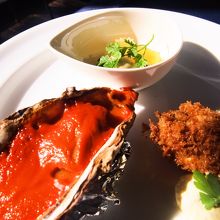 牡蠣のマリナード/牡蠣のクロケット/•殻付き牡蠣