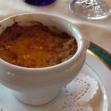 オニオングラタンスープ、美味。