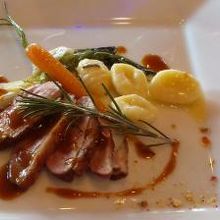 フランス産の鴨も美味しかった