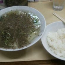 半ライスは口の中を落ち着かせるためです。