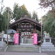 公園入口にある桜山神社