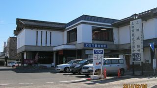 上田城の近くにあります。