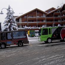 ツエルマットには電気自動車しか走っていません。