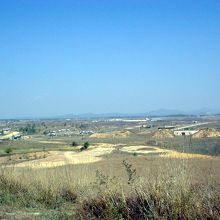 石壷サイト１のある丘からの眺望