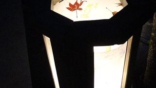 幻想的な紅葉の灯