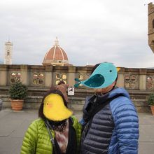 テラスの外は撮影OK！奥にドゥーモが見えます。