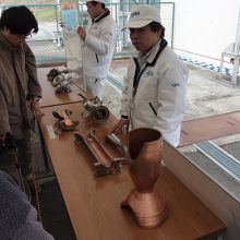 実験用エンジンの燃焼ノズル、実物です！！