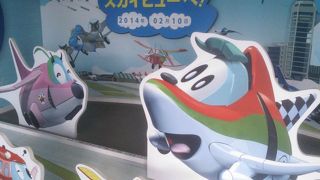 迫力のある飛行機が見れます