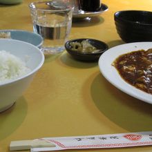 麻婆豆腐ランチ