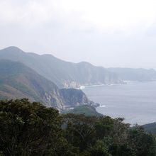 小浦から島山島の風景