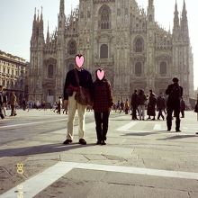 建物の存在感に圧倒されます。。