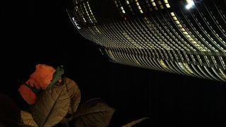 ライトアップされたヒルズ、綺麗！