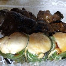 レバー、ささみ大葉