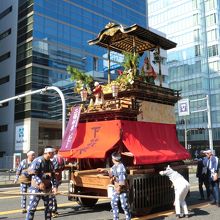 中村区名駅五丁目の二福神車(旧称花車町2丁目)