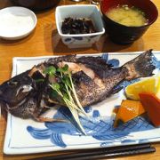 お魚の定食が美味しい！