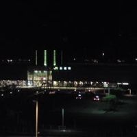 部屋から見える函館駅