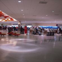 空港内です。