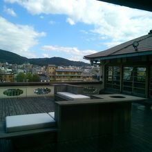 店内からの景色