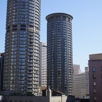 窓から見えるWESTINホテル