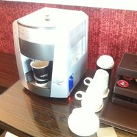 部屋のコーヒーメーカー。ちょっと使いにくい