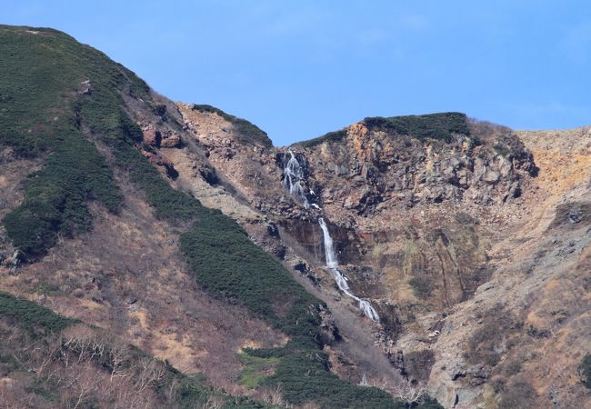 日本最高所のまぼろしの滝（２６９０ｍ）