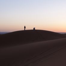 砂漠の夜明け